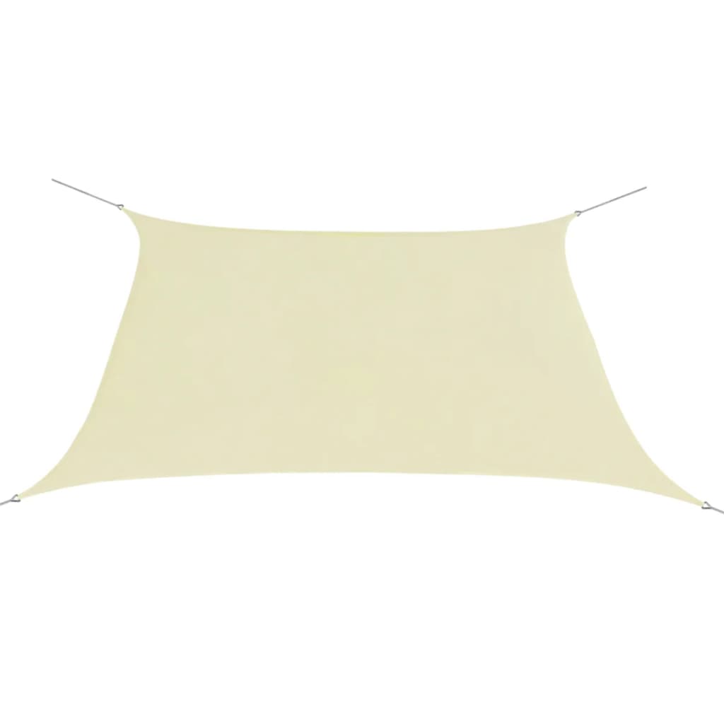 Berkfield Sunshade Sail Oxford Fabric Square 2x2 m Cream