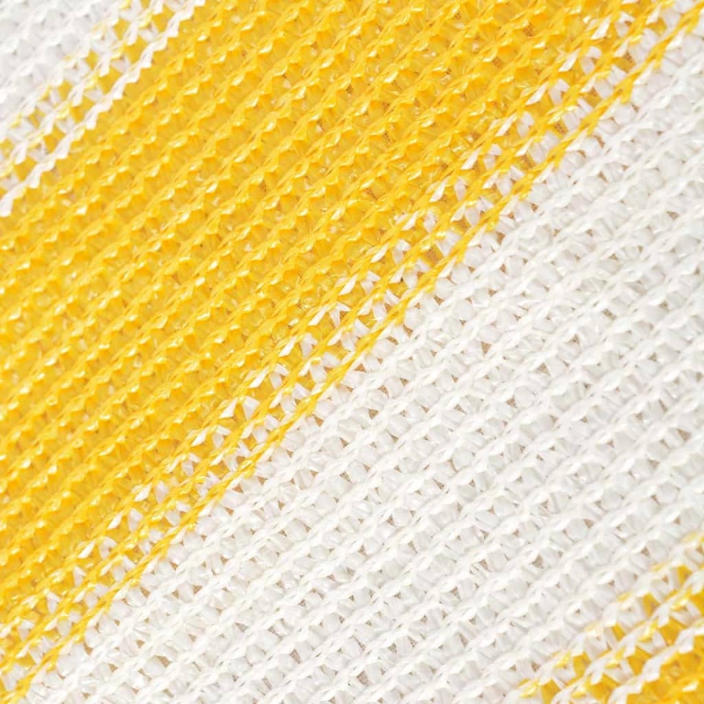 Berkfield Balcony Screen HDPE 90x400 cm Yellow and White