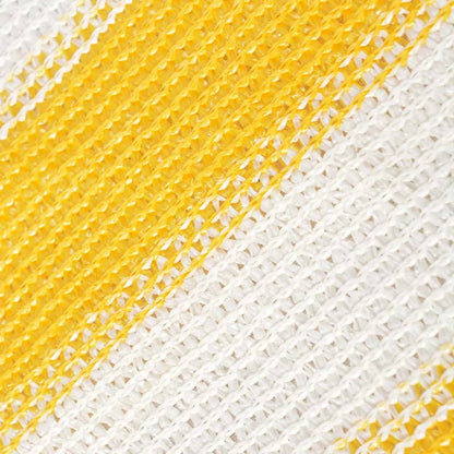Berkfield Balcony Screen HDPE 90x400 cm Yellow and White