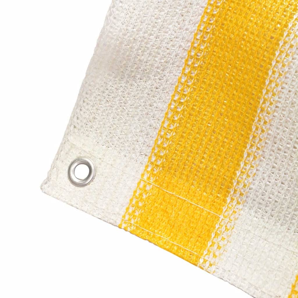 Berkfield Balcony Screen HDPE 90x400 cm Yellow and White