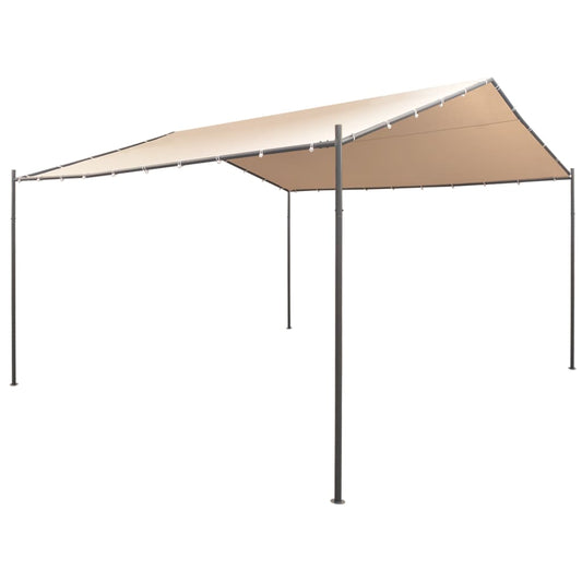 Berkfield Gazebo Pavilion Tent Canopy 4x4 m Steel Beige