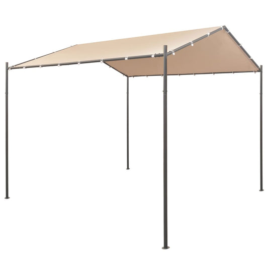 Berkfield Gazebo Pavilion Tent Canopy 3x3 m Steel Beige
