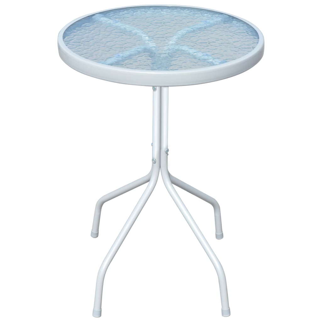 Berkfield Bistro Table Grey 50x71 cm Steel
