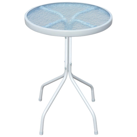 Berkfield Bistro Table Grey 50x71 cm Steel