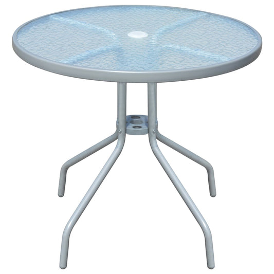 Berkfield Bistro Table Grey 80x71 cm Steel