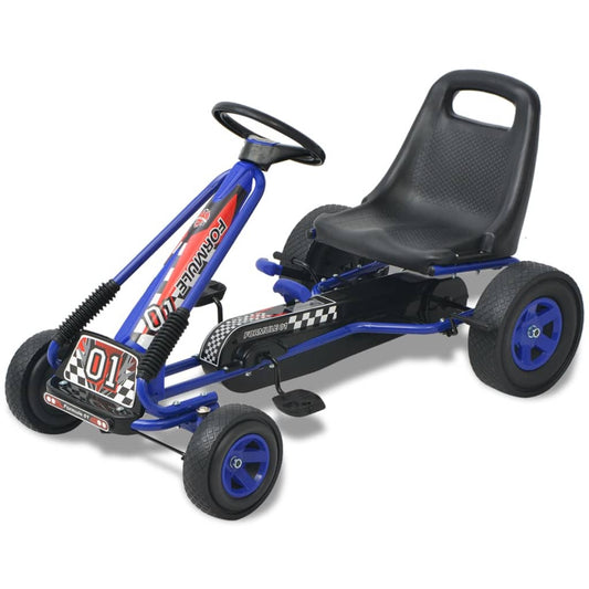Berkfield Pedal Go Kart with Adjustable Seat Blue