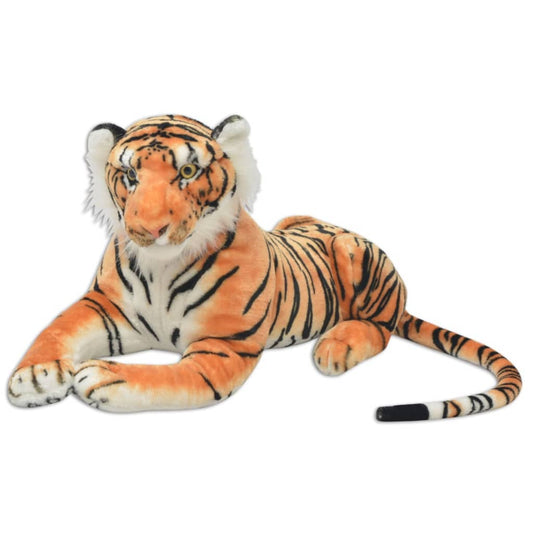 Berkfield Tiger Toy Plush Brown XXL
