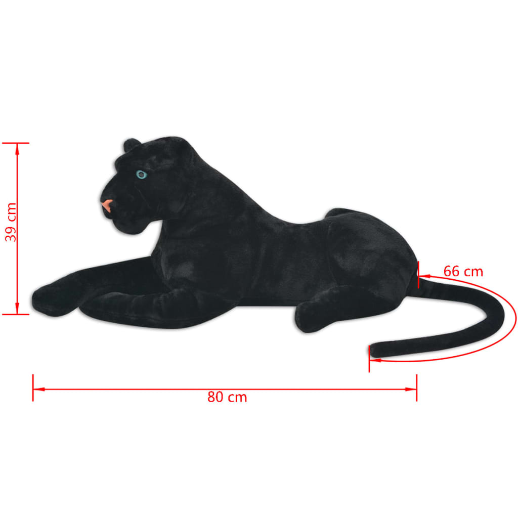 Berkfield Panther Toy Plush Black XXL