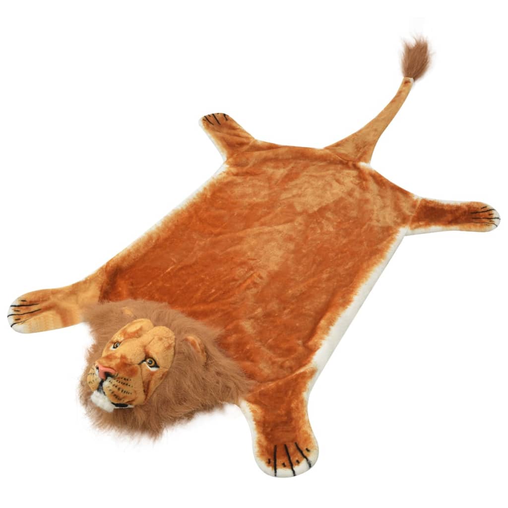 Berkfield Lion Carpet Plush 205 cm Brown