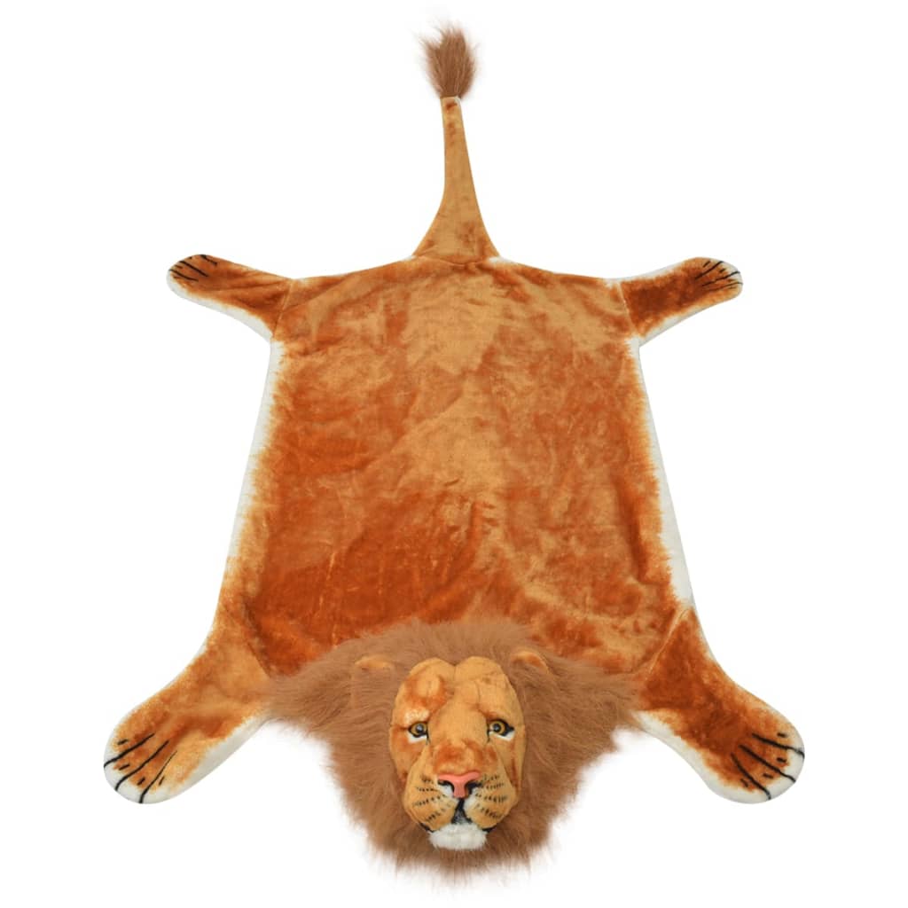Berkfield Lion Carpet Plush 205 cm Brown
