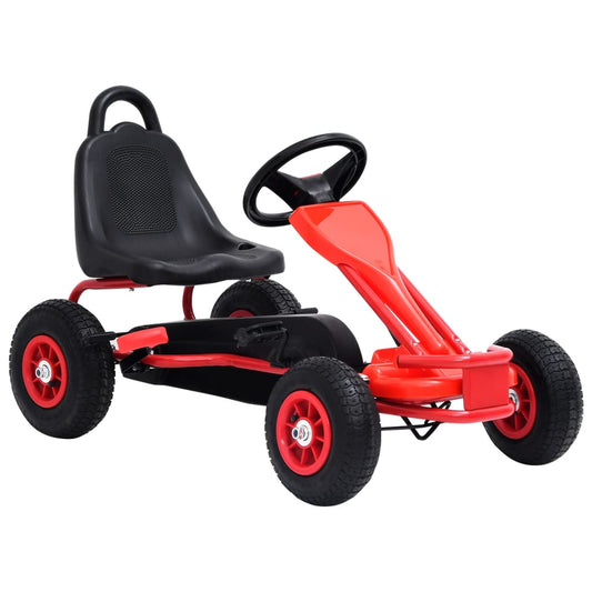 Berkfield Pedal Go-Kart with Pneumatic Tyres Red
