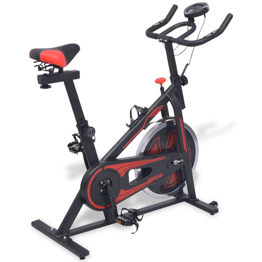 Berkfield Exercise Training Bike with Pulse Sensors Black and Red