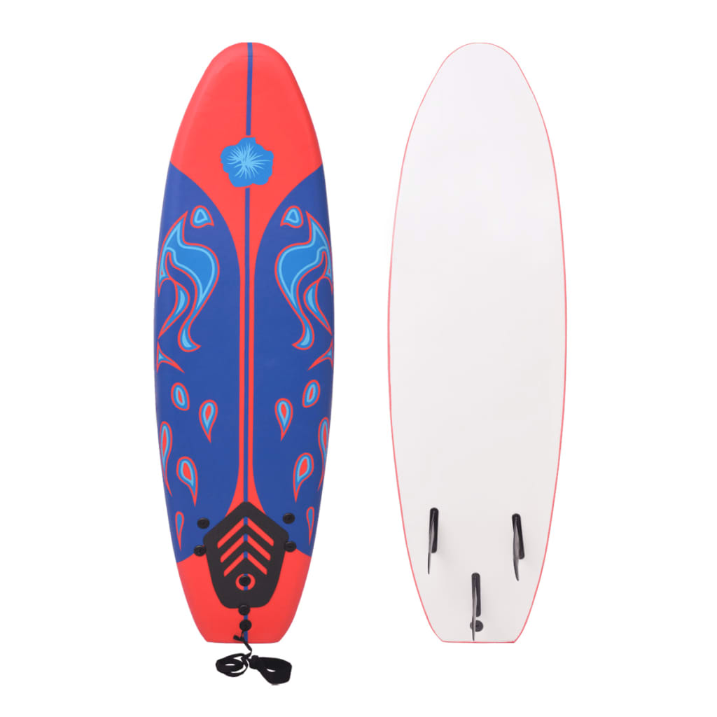 Berkfield Surfboard Blue and Red 170 cm
