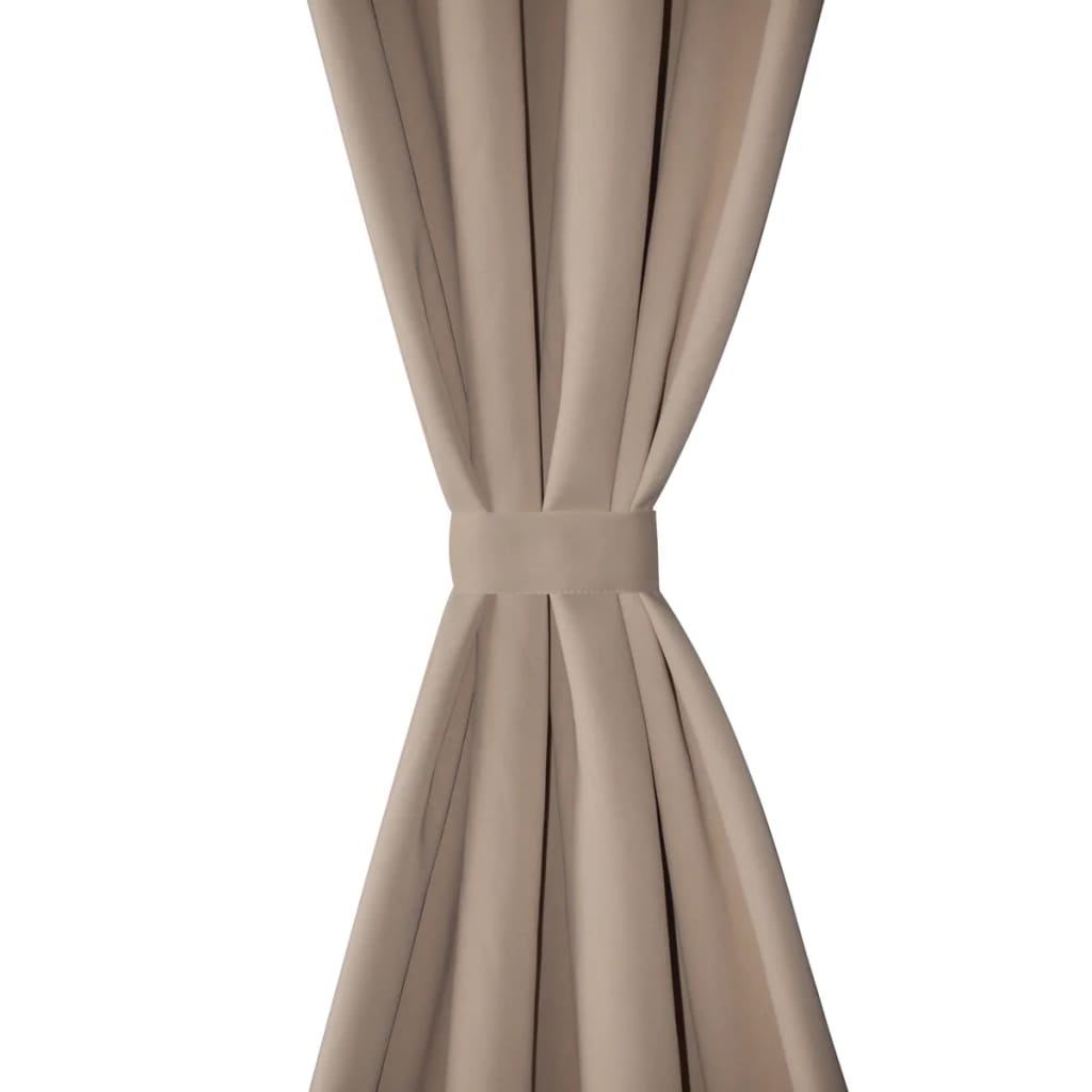 Berkfield Blackout Curtains 2 pcs with Metal Eyelets 135x175 cm Cream