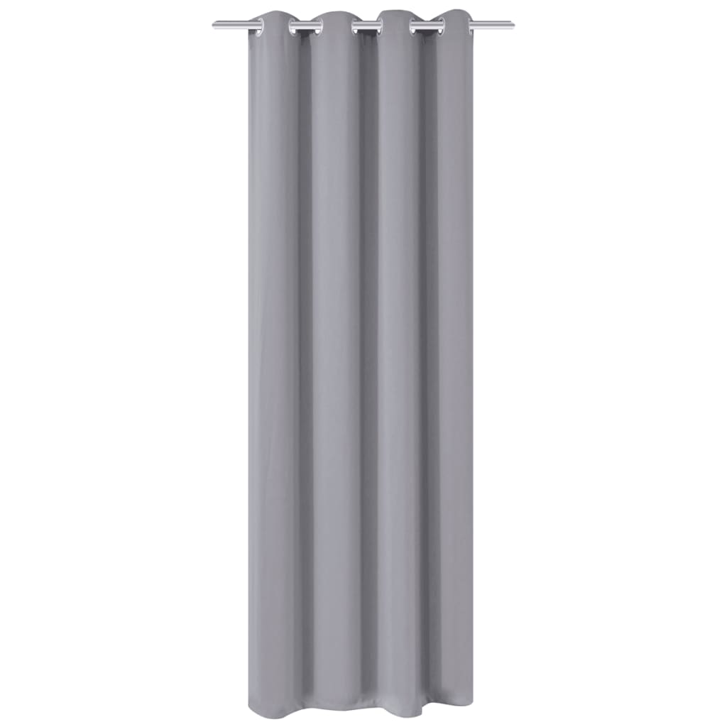 Berkfield Blackout Curtain with Metal Eyelets 270x245 cm Grey