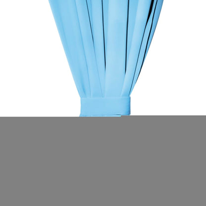 Berkfield Blackout Curtains 2 pcs with Metal Eyelets 135x245 cm Turquoise