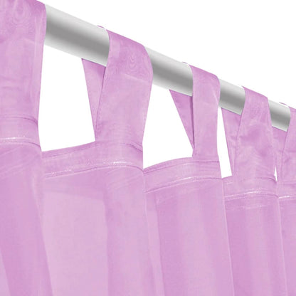 Berkfield Voile Curtains 2 pcs 140x225 cm Lilac
