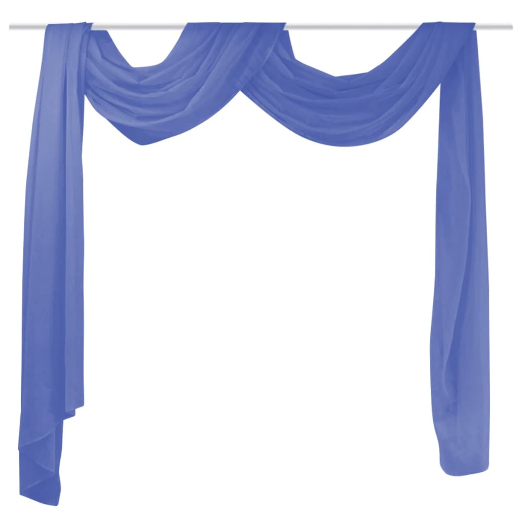 Berkfield Voile Drape 140x600 cm Royal Blue
