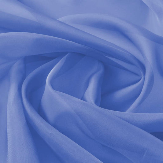 Berkfield Voile Fabric 1.45x20 m Royal Blue