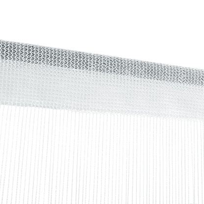 Berkfield String Curtains 2 pcs 140x250 cm White