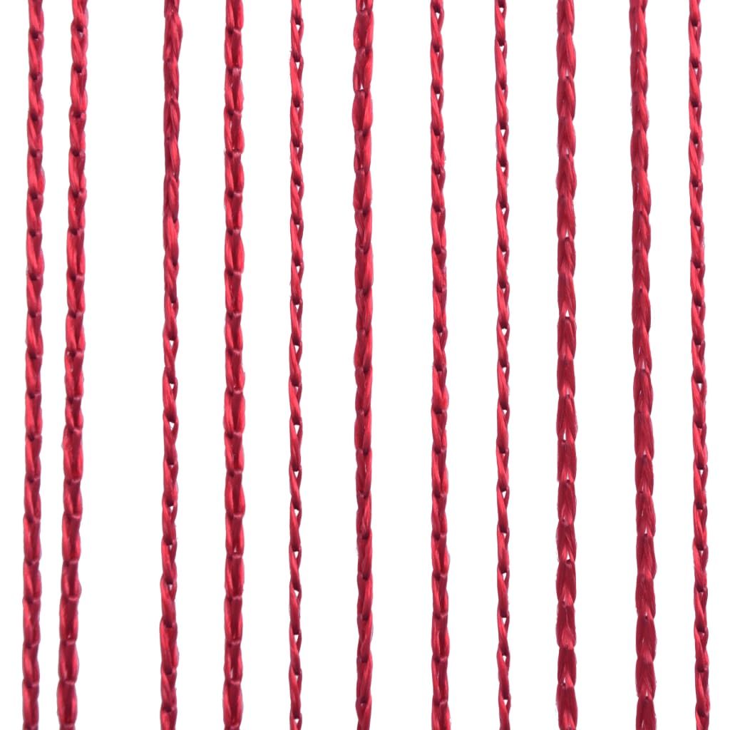 Berkfield String Curtains 2 pcs 140x250 cm Burgundy
