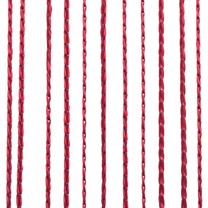 Berkfield String Curtains 2 pcs 140x250 cm Burgundy