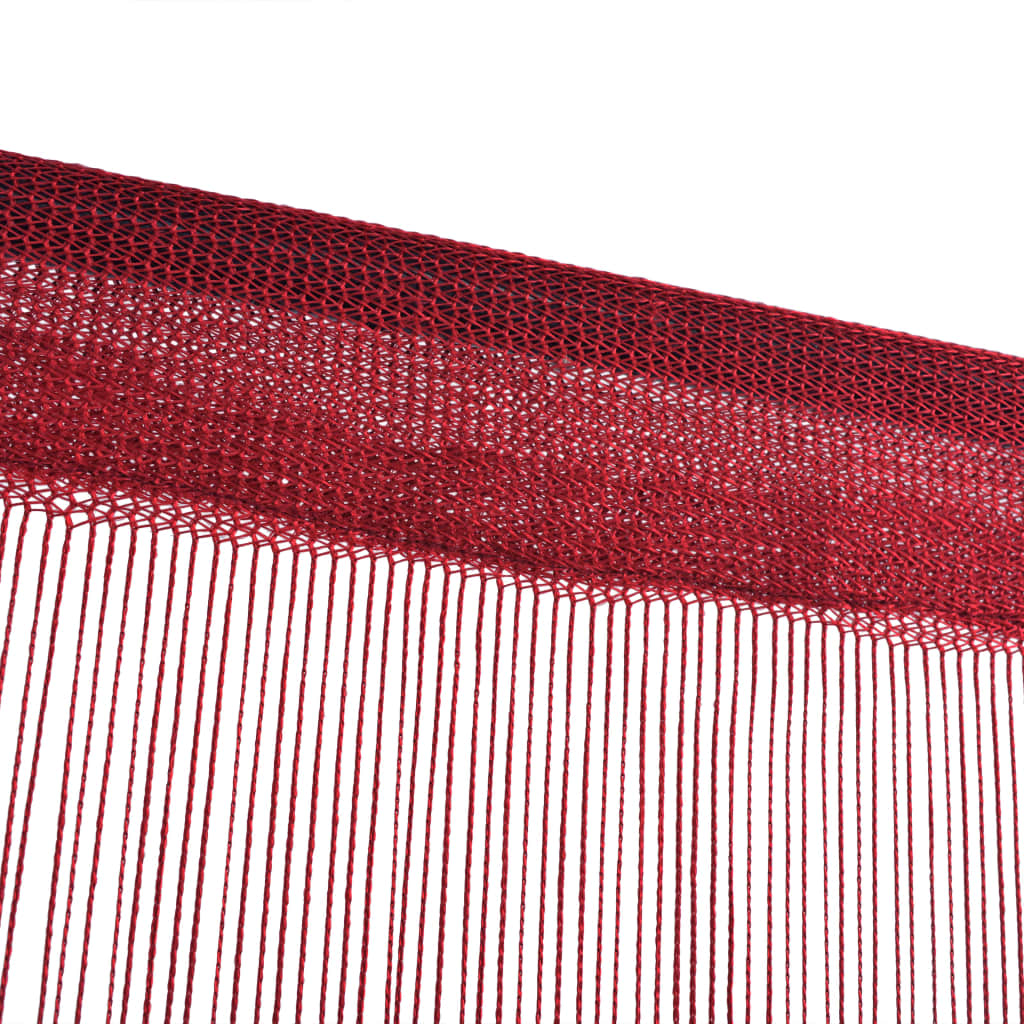 Berkfield String Curtains 2 pcs 140x250 cm Burgundy