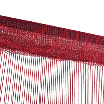 Berkfield String Curtains 2 pcs 140x250 cm Burgundy