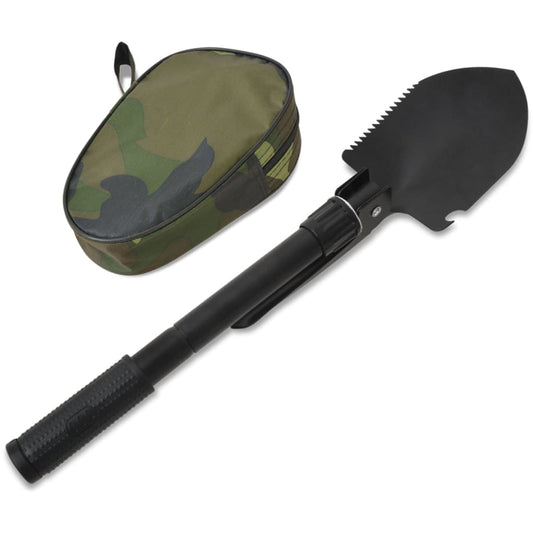 Berkfield Folding Shovel Carbon Steel Black