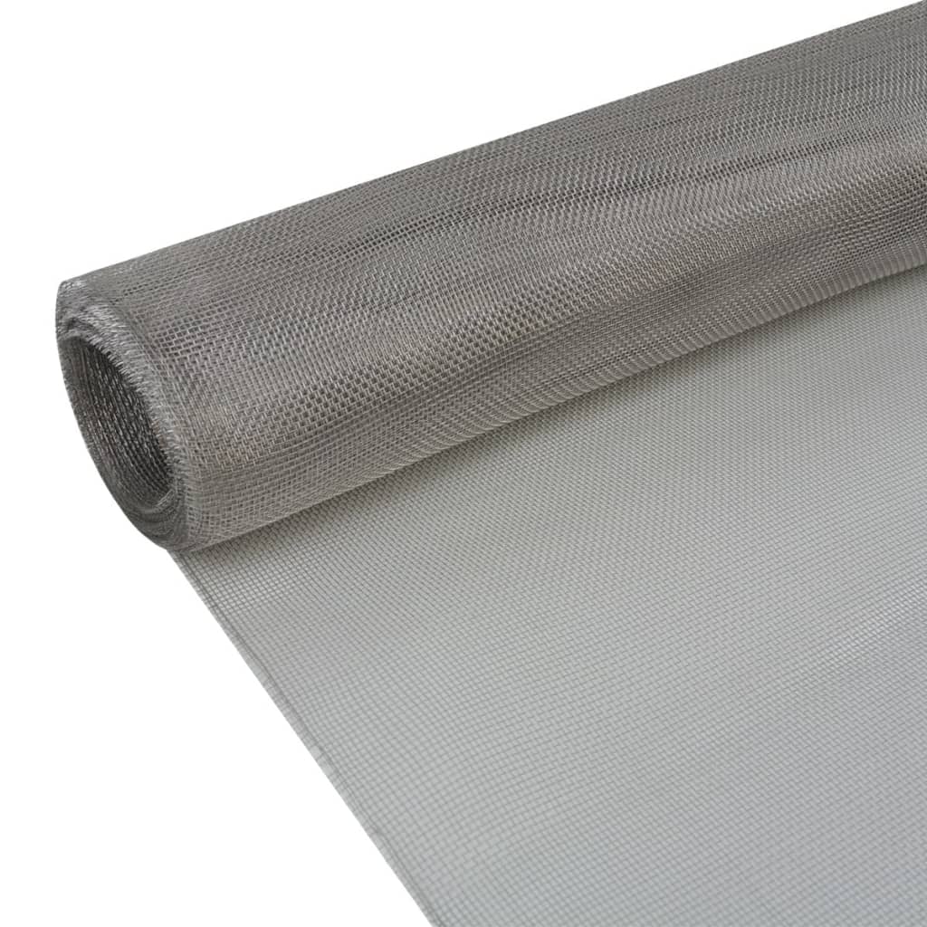 Berkfield Mesh Screen Stainless Steel 150x500 cm Silver