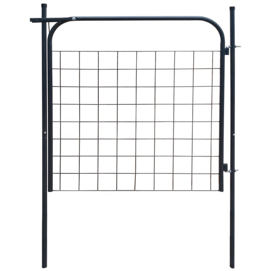 Berkfield Garden Fence Gate 100x100 cm Anthracite