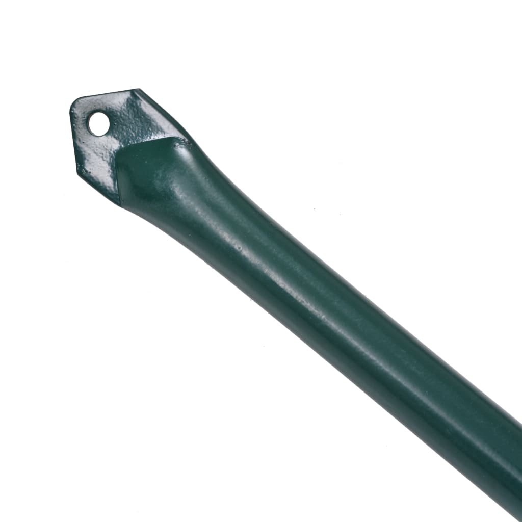 Berkfield Garden Posts 10 pcs 1.5 m Metal Green