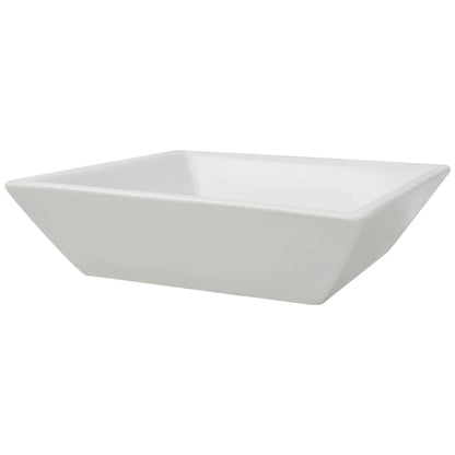 Berkfield Basin Square Ceramic White 41.5x41.5x12 cm