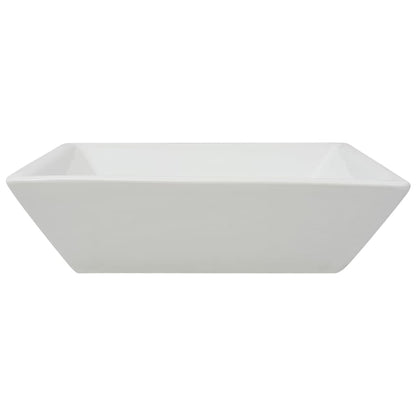 Berkfield Basin Square Ceramic White 41.5x41.5x12 cm