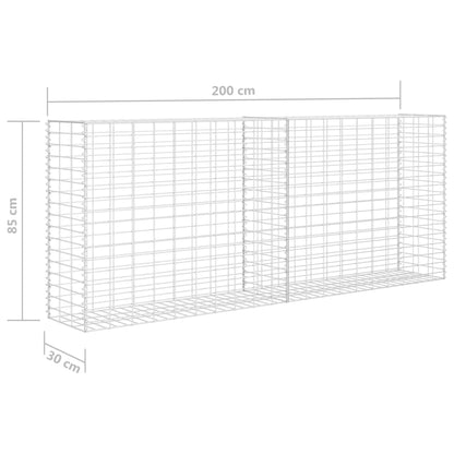 Berkfield Gabion Basket Galvanised Steel 85x30x200 cm