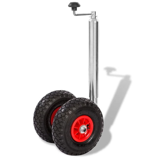 Berkfield Trailer Jockey Wheel with 2 Pneumatic Tyres 200 kg