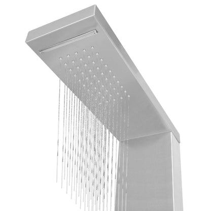Berkfield Shower Panel System Stainless Steel Square