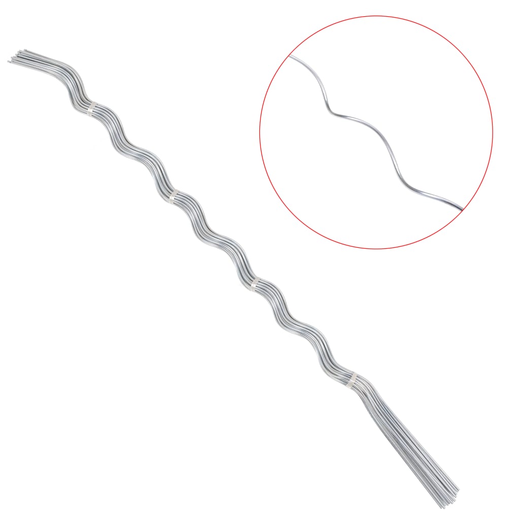 Berkfield 20 pcs Spiral Plant Supports 170 cm Galvanised Steel