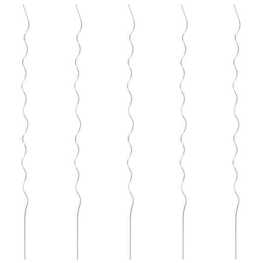 Berkfield 5 pcs Spiral Plant Supports 170 cm Galvanised Steel