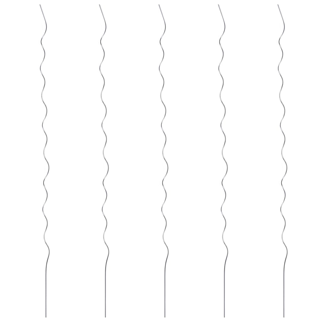 Berkfield 5 pcs Spiral Plant Supports 110 cm Galvanised Steel