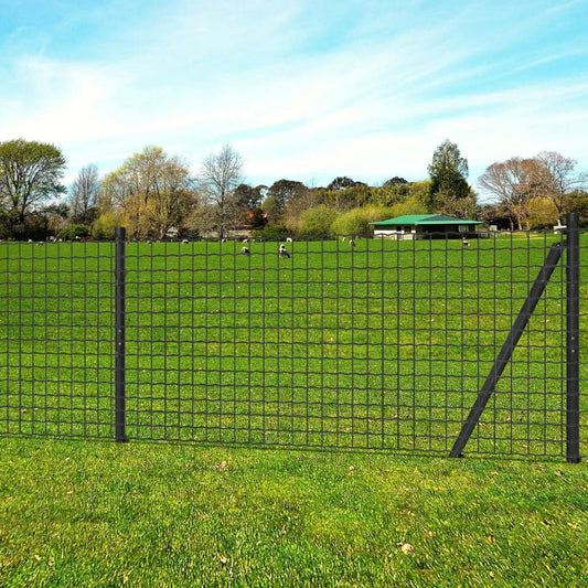 Berkfield Euro Fence Steel 25x1 m Grey