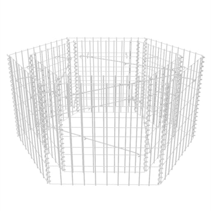 Berkfield Hexagonal Gabion Raised Bed 100x90x50 cm
