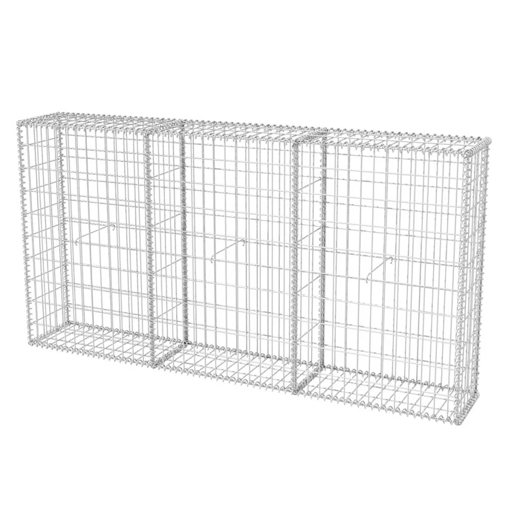 Berkfield Gabion Basket Galvanised Steel 200x30x100 cm