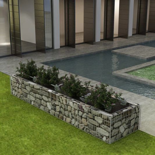 Berkfield Gabion Raised Bed Steel 360x90x50 cm
