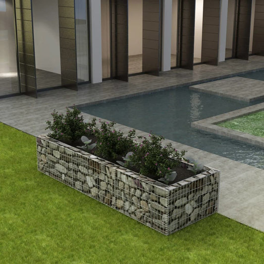 Berkfield Gabion Raised Bed Steel 270x90x50 cm