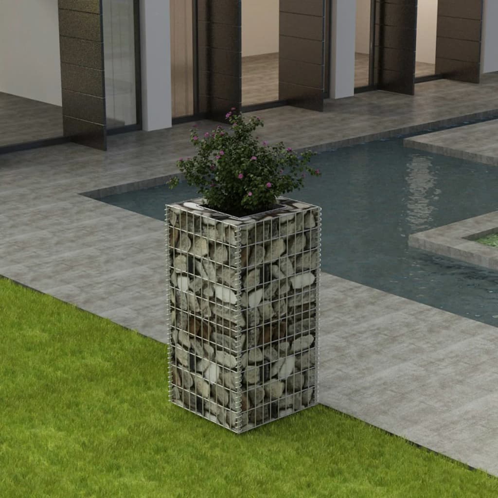 Berkfield Gabion Raised Bed Steel 50x50x100 cm