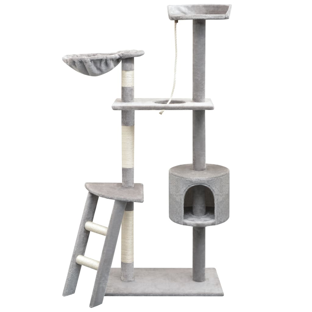 Berkfield Cat Tree with Sisal Scratching Posts 150 cm Grey