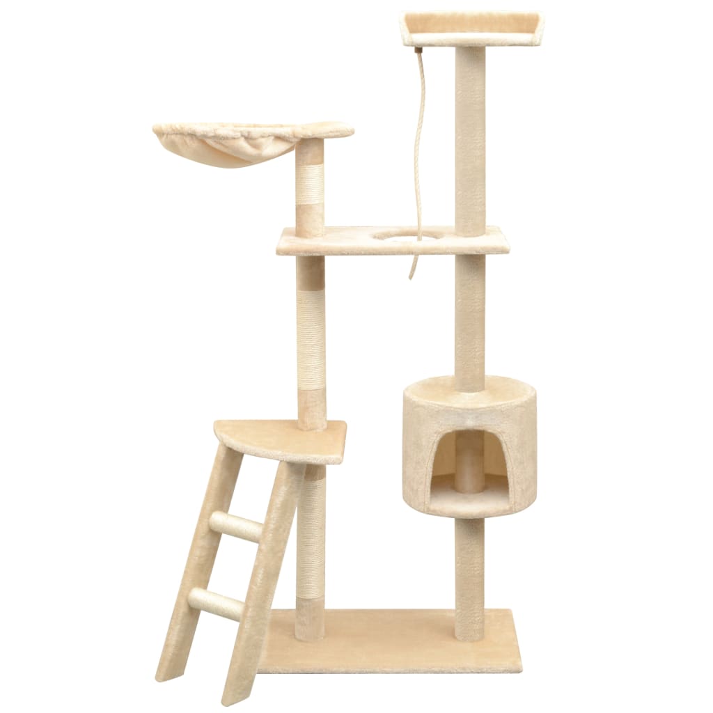 Berkfield Cat Tree with Sisal Scratching Posts 150 cm Beige