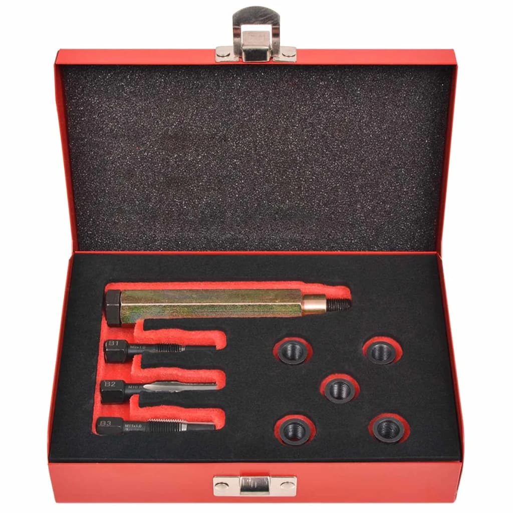 Berkfield Nine Piece Glow Plug Thread Repair Kit M9 x 1.0 mm