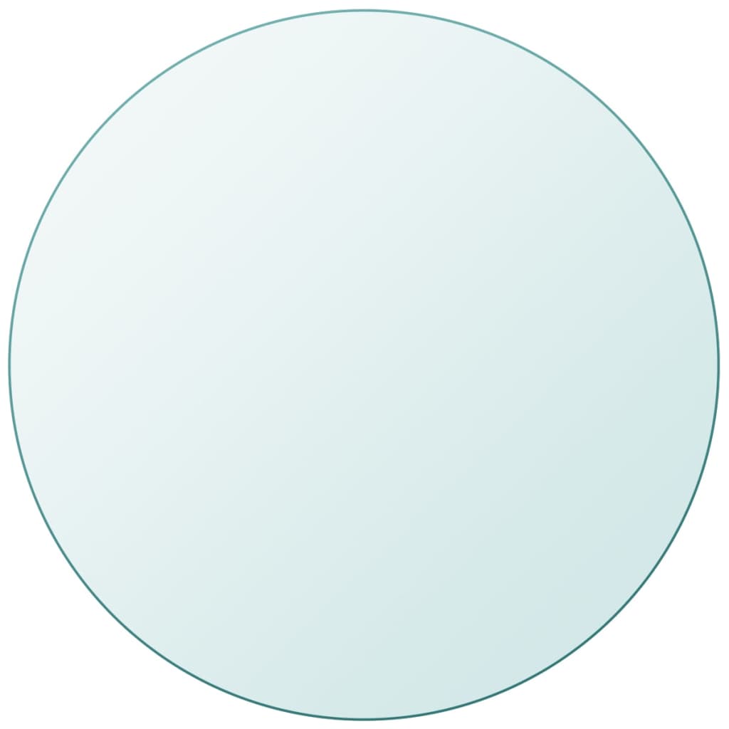 Berkfield Table Top Tempered Glass Round 700 mm